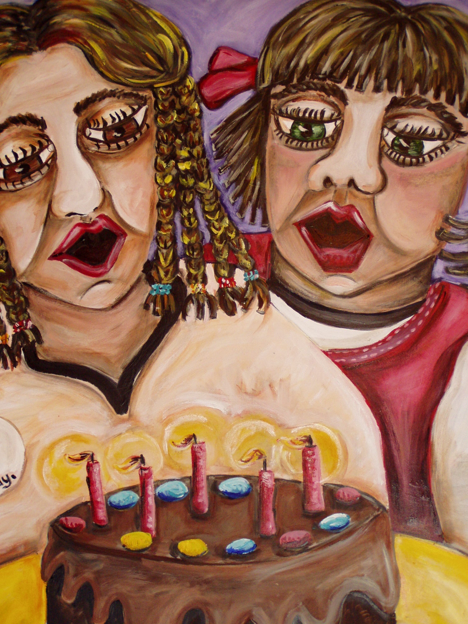 Blowing out the candles-Deborah French