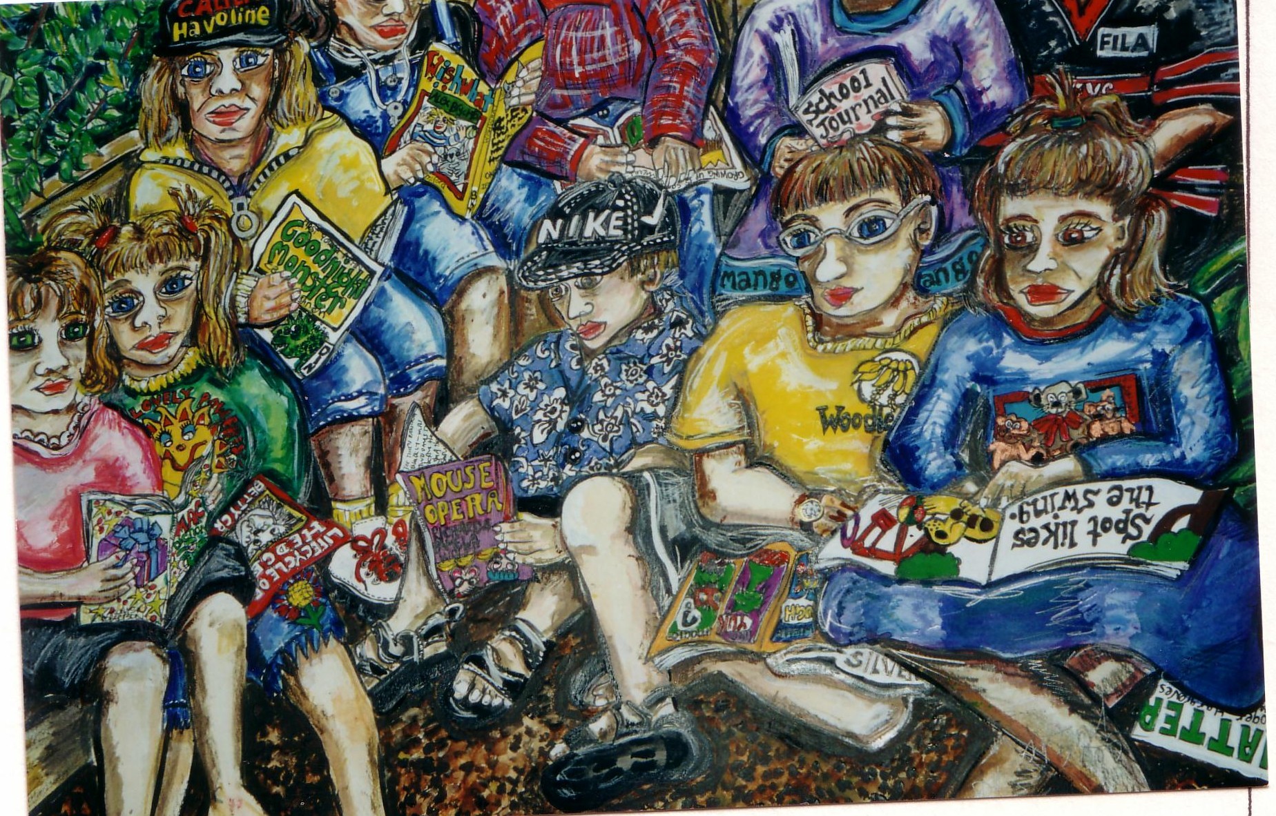 Reading in the bush-Deborah French