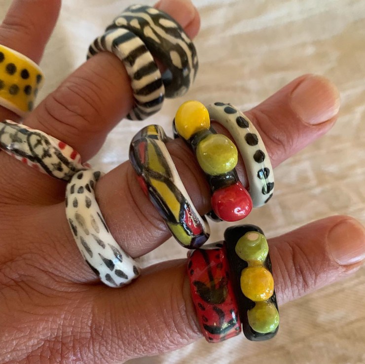 Rings, bangles and necklaces