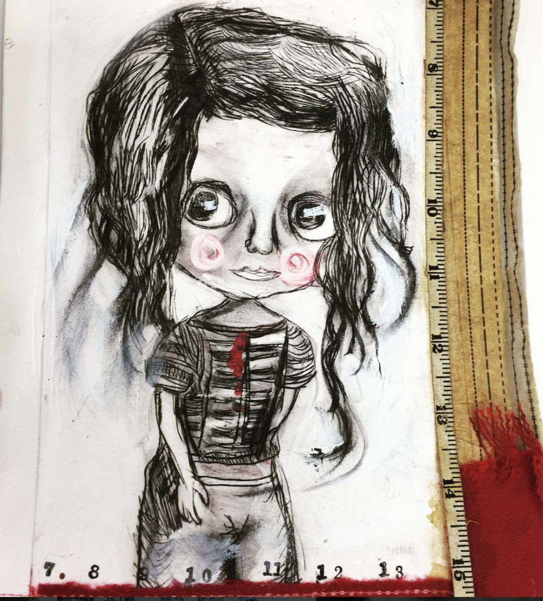 Sophie drypoint print Deborah French